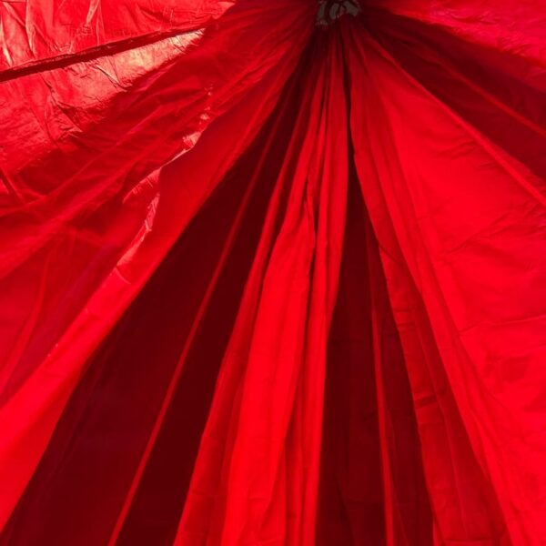 Voile parachute Dénaturée TAP Rouge