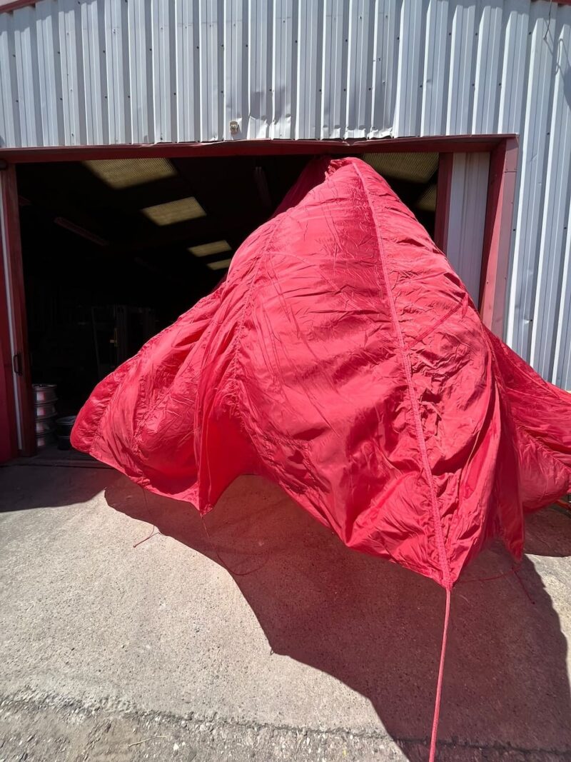Voile parachute Dénaturée TAP Rouge