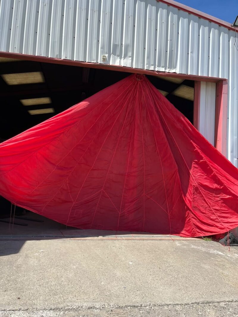 Voile parachute Dénaturée TAP Rouge