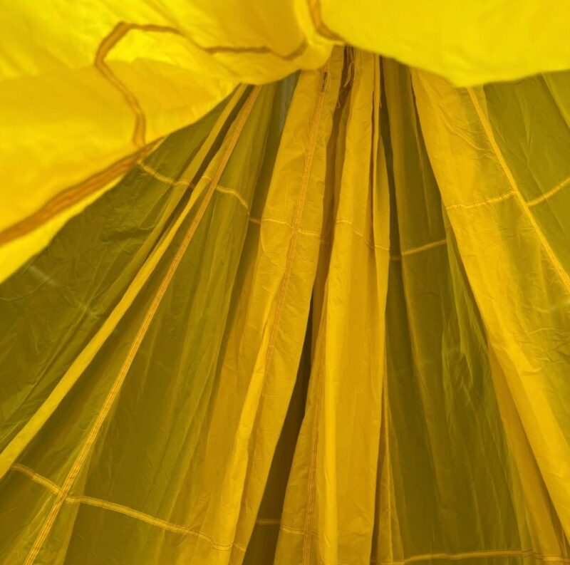 Voile parachute Dénaturée TAP Jaune 100940 1962