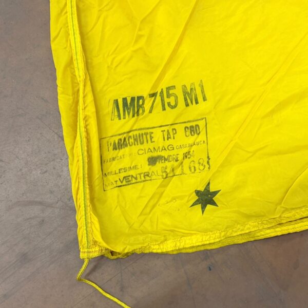 Voile parachute Dénaturée TAP Jaune 51168 1954