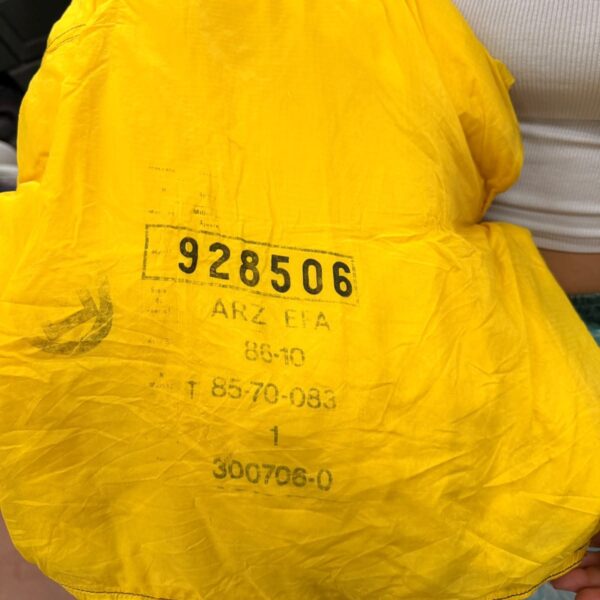 Voile parachute Dénaturée TAP Jaune 928506 1986