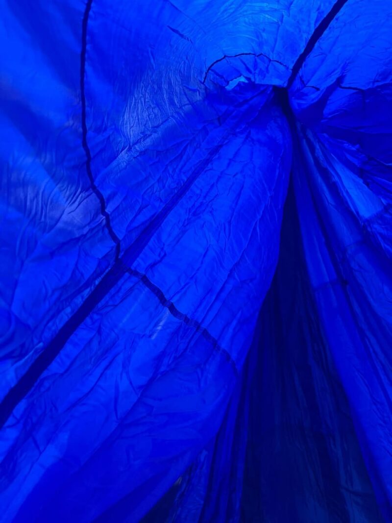 Voile parachute TAP Dénaturée Bleu 118083