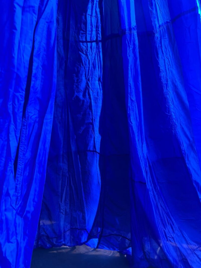 Voile parachute TAP Dénaturée Bleu 118083