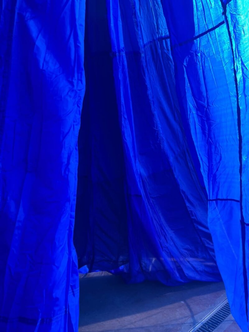 Voile parachute TAP Dénaturée Bleu 118083
